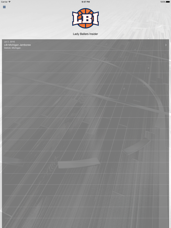 Lady Ballers Insider iPad screenshot 1 - Sports app