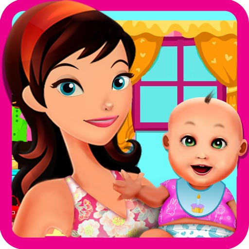 New born baby care and doctor-mommy’s mermaid salon and prince spa care icon