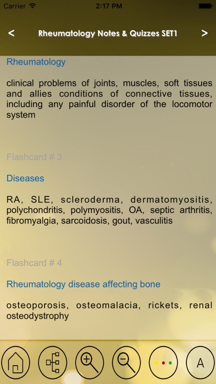 Rheumatology Test Bank & Exam Review App - 3500 Flashcards Study Notes - Terms, Concepts & Quiz