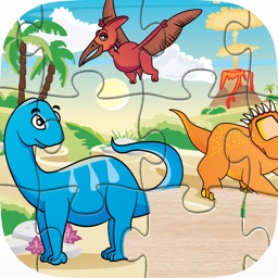 Dinosaur Puzzle for Kids - Dino Jigsaw Jeux Gratuit pour un enfant en bas âge et d'âge préscolaire Jeux d'apprentissage