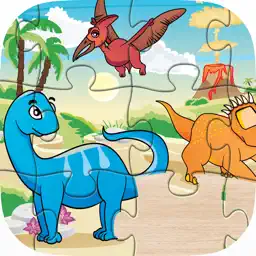 Dinosaur Puzzle for Kids - Dino Jigsaw Games Free for Toddler and Preschool Learning Games app icon