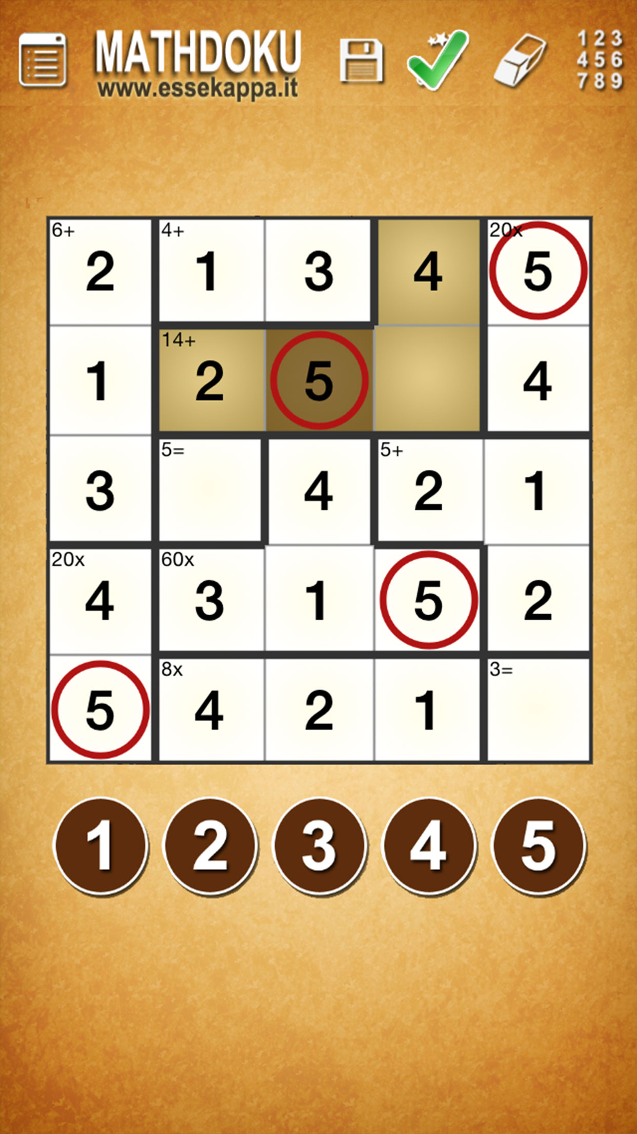 Mathdoku + Calcudoku screenshot 5