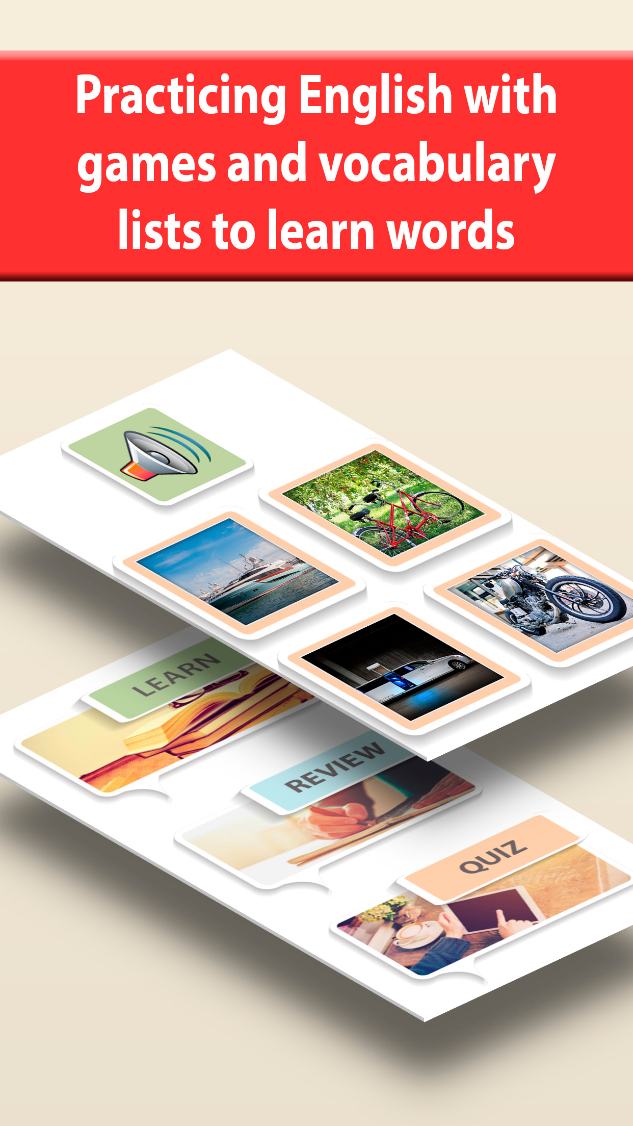 Learn and practice English vocabulary list & cards