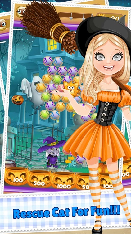 Bubble Spinner Funny Cat Pop Shooter - Addictive Puzzle Witch Action Games