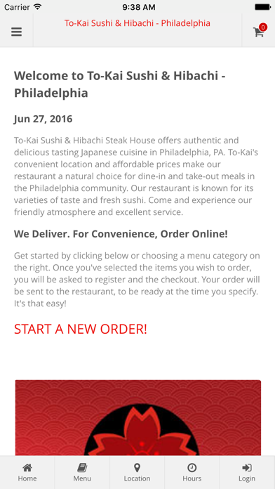 How to cancel & delete To-Kai Sushi & Hibachi - Philadelphia Online Ordering from iphone & ipad 1