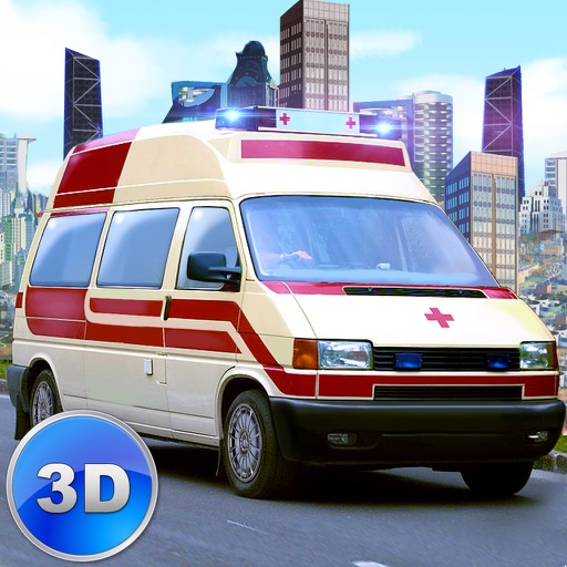 Ambulance Driving Simulator 3D Icon