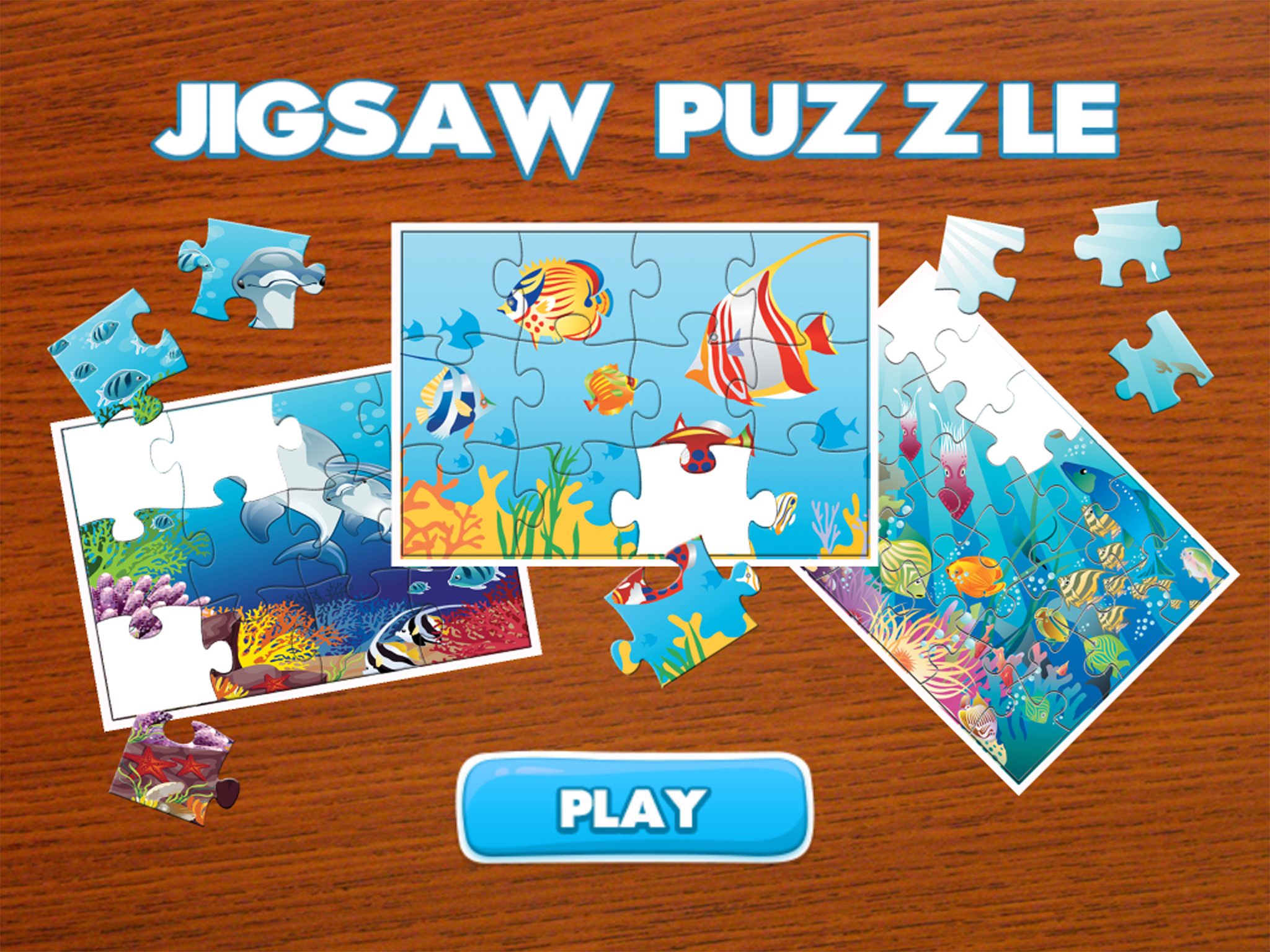Underwater Puzzle – Sea and Ocean Animals Jigsaw Puzzles for Kids and Toddler - Preschool Learning Games