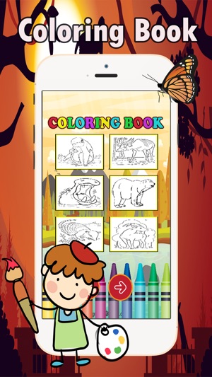 學齡前著色書：著色頁遊戲免費為幼兒和孩子們(圖4)-速報App