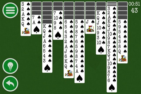 Spider Solitaire Classic Patience Game Free Edition by Kinetic Stars KSのおすすめ画像2