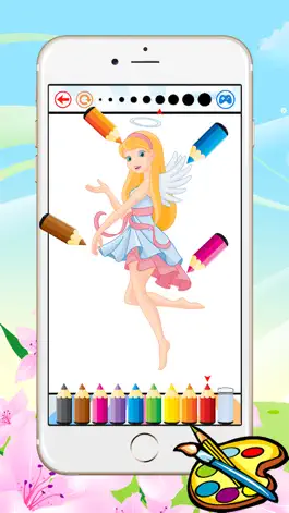 Game screenshot Принцесса и Фея Книжка-раскраска - All In 1 Drawing, краски и цвет Игры HD For Good Kid apk