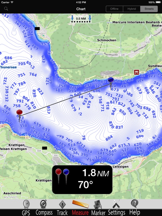 Thun - Brienz Lakes Charts Pro screenshot-3