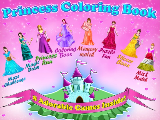 Little Princess Coloring Book! iPad app afbeelding 1