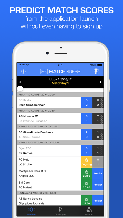 Matchguess: football predictions with bros Screenshot