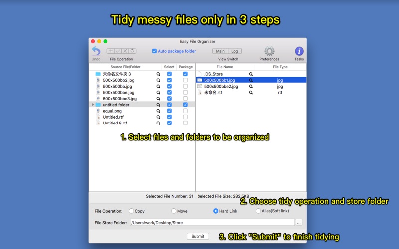 Screenshot #2 for Easy File Organizer