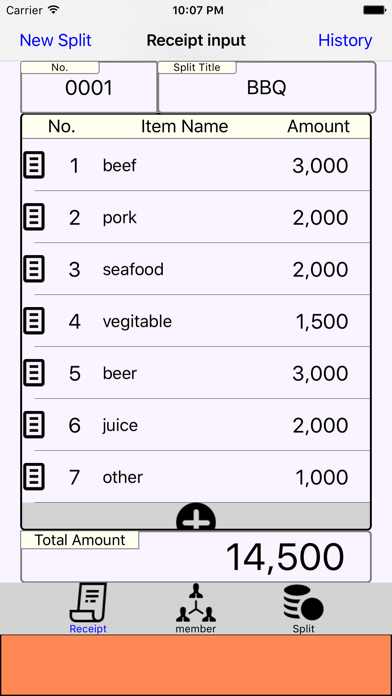Screenshot 1 of Let's BBQ Split App