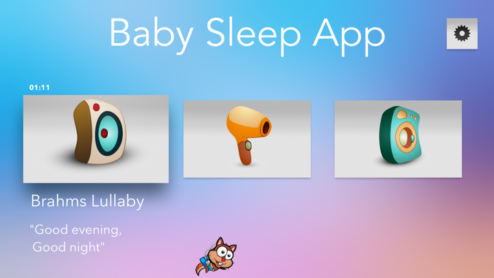 Screenshot #1 pour Hairdryer App - Baby Calming and Sleeping-Aid