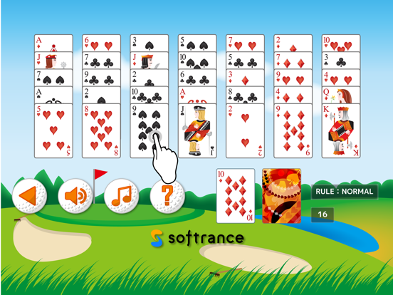 Screenshot #4 pour Golf Solitaire - Pick your set of rules and hop straight into the fun!