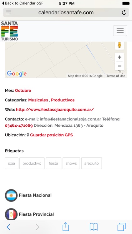 Calendario Santa Fe screenshot-3