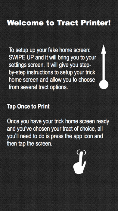 Tract Printer Screenshot