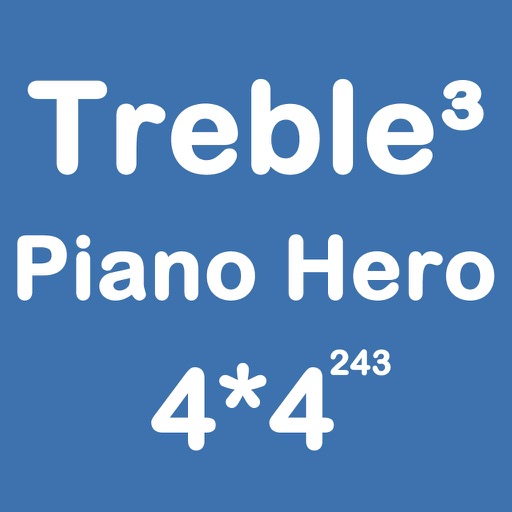 Piano Hero Treble 4X4 - Merging Number Block And  Playing With Piano Music iOS App