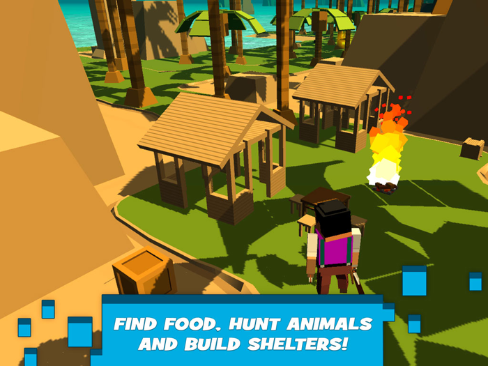 Top Down Island Survival Simulator 3D