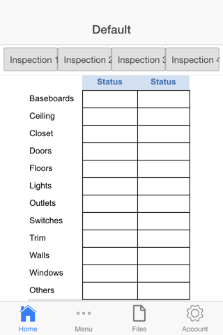 House Inspection Log screenshot 2