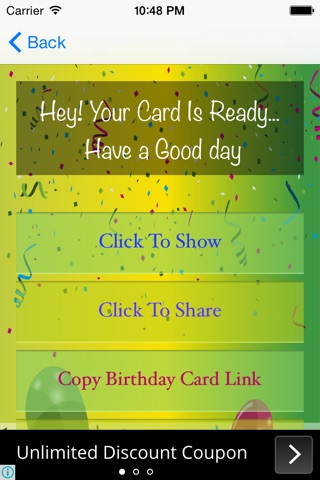 Birthday Greeting Card Creation screenshot 3