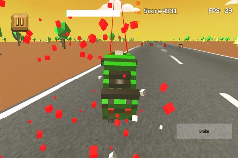 Blocky Cars Underground Racing screenshot 3