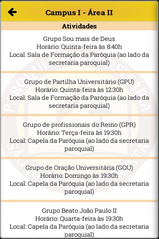 Paróquia Universitária Goiânia screenshot 2