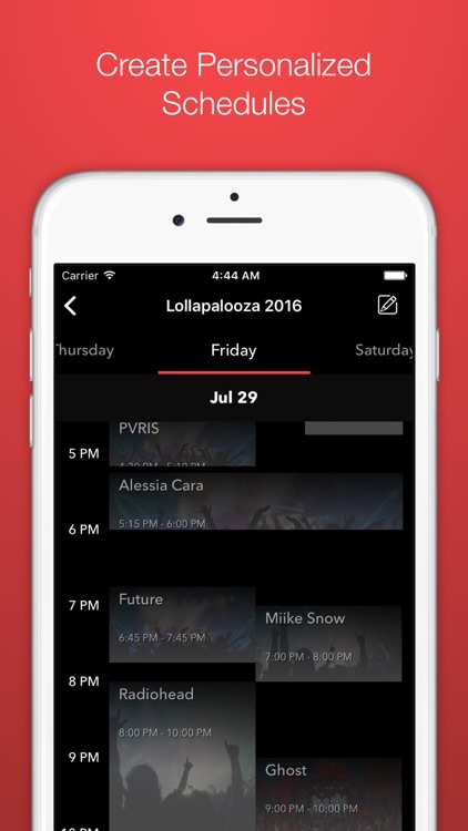 bassline - music festival planner