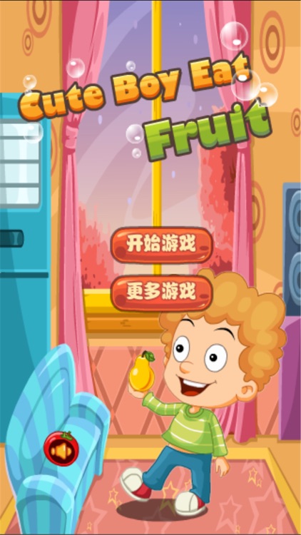 Cute Boy Eat Fruit - physics games