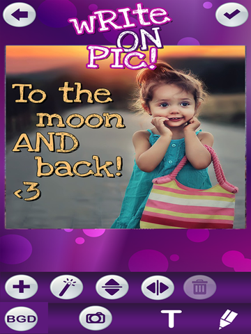Write on Pics Free Photo Studio Editor – Add Text and Caption.s over your Favorite Picture.s iPad screenshot