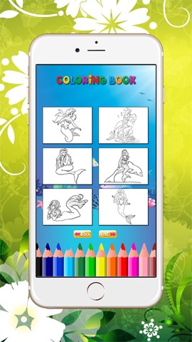 女の子のためのマーメイドぬりえ：、子供のための無料ゲームを色に学び、人魚を描きますのおすすめ画像2