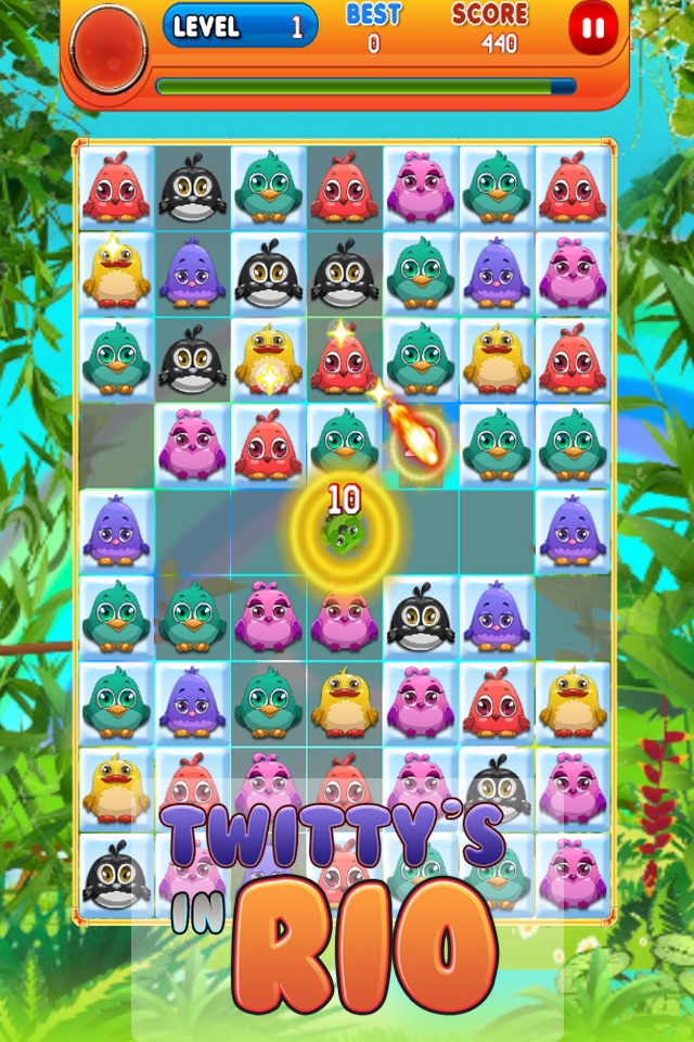 Twittys in Rio - Free Birds Puzzle Game screenshot 3