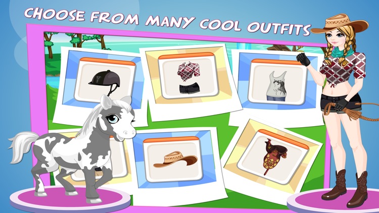 Mary's Little Pony Dress up - Dress up  and make up game for people who love horse