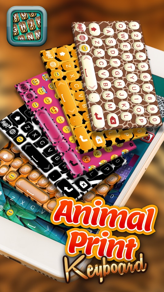 Animal Print Keyboard – Zoo Skins and Fashion Background Themes for Custom Keyboards - 1.0 - (iOS)