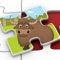 Kids Zoo Animal Jigsaw Puzzle Shapes - educational preschool game teaches matching skills