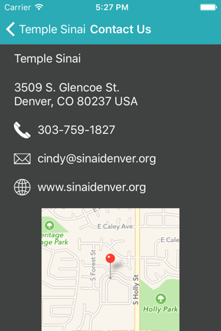 Temple Sinai Denver screenshot 3