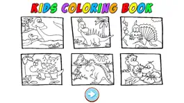 Game screenshot Free Kids Coloring Book - Paint Cute Dinosaurs apk