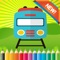 Let's get fun with these Train Friends Coloring Book | Coloring Free Games for Kids Boy and Girls reading and preschool educational for toddlers by Kids Academy