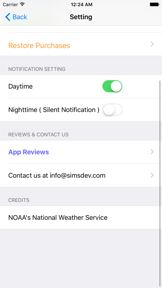 Weather Watches, Warnings and Advisories screenshot