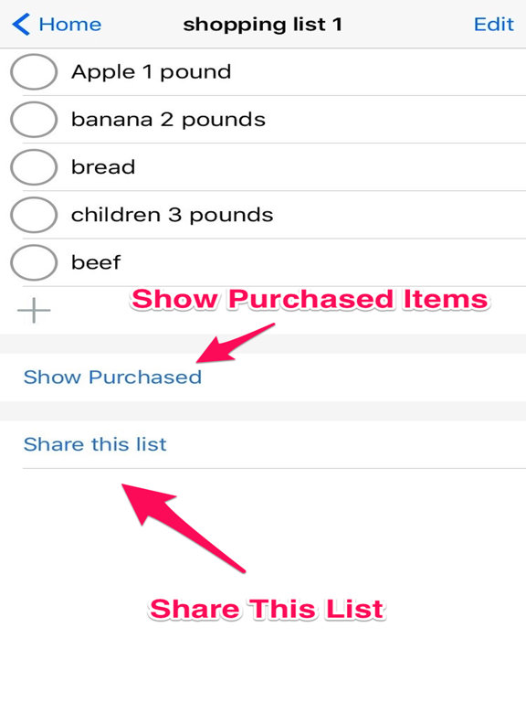 Screenshot #5 pour Shareable Grocery List - Supermarket Shoppinglist