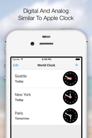 World Times & Alarm - Widget screenshot 4