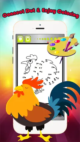 Game screenshot Animals Dot to Dot Coloring Book - Kids free learning games hack