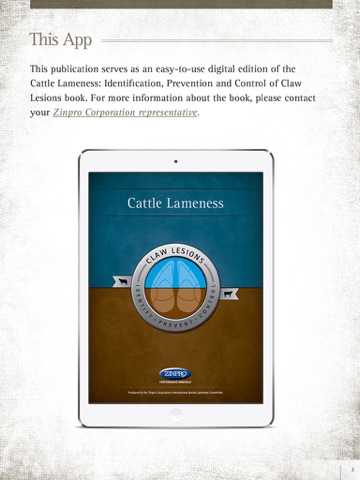 Cattle Lameness Book by Zinpro Corporation: Identification, Prevention and Control of Claw Lesions screenshot 2