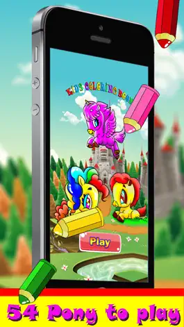 Game screenshot pony games for girls - my coloring book for toddler and little kids who love unicorn mod apk