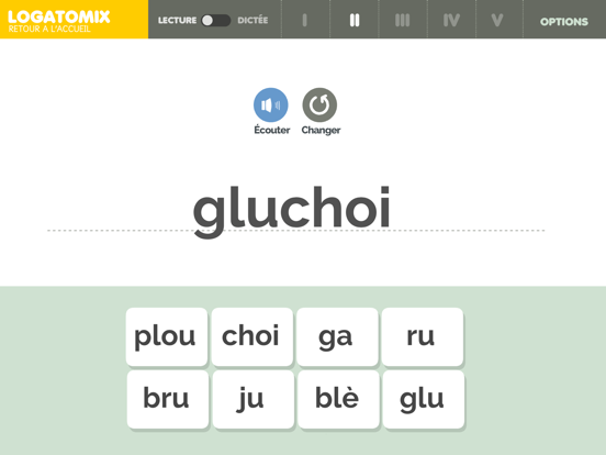 Screenshot #6 pour LOGATOMIX : Atelier syllabique