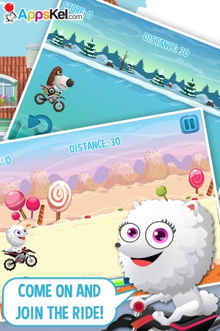 Pets Super Hero Biker Race 3.0 – Infinity Stunt Bike Games for Free screenshot 2