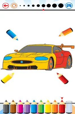 Game screenshot 赛车运动图画书 - 绘画车辆游戏高清，都在1系列免费为儿童 hack