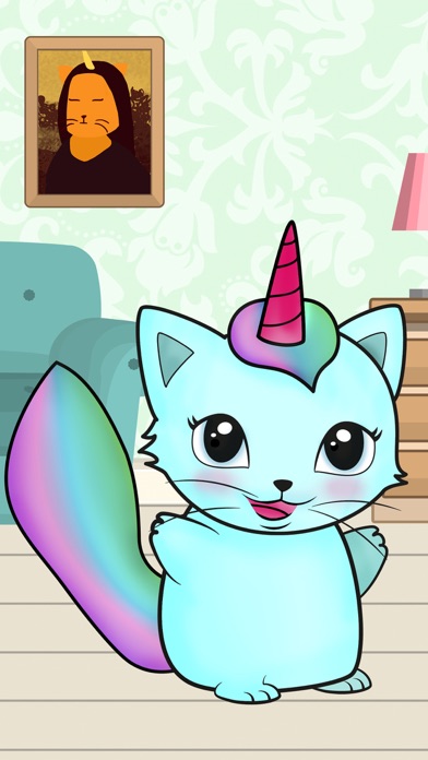 Screenshot #1 pour Kittycorn animal de compagnie – Ami animal pour enfant  s’occuper et prendre soin d’eux